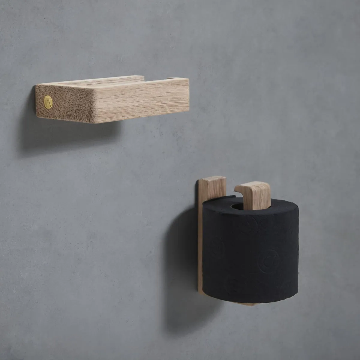 Andersen Furniture Toilet Paper Holder, Oak