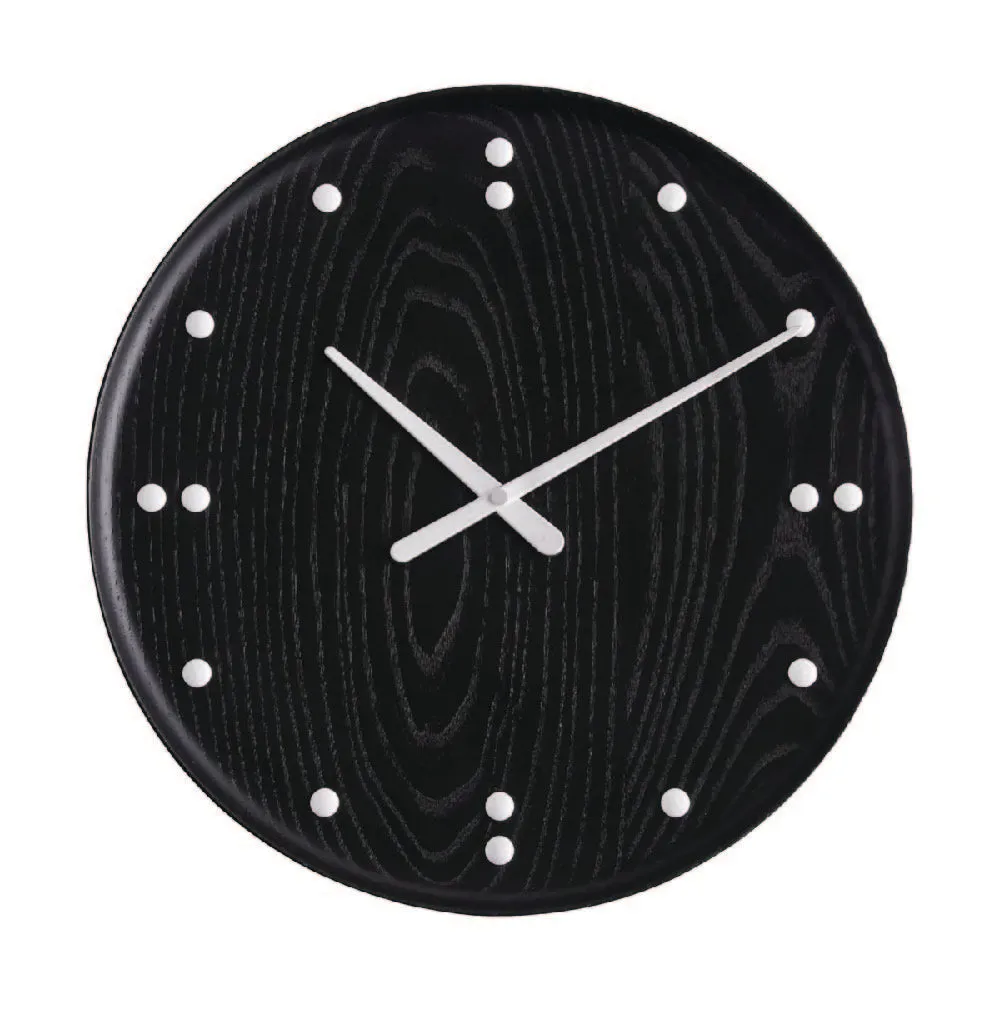 Architectmade Finn Juhl Wall Clock Black Ash, ø35 Cm