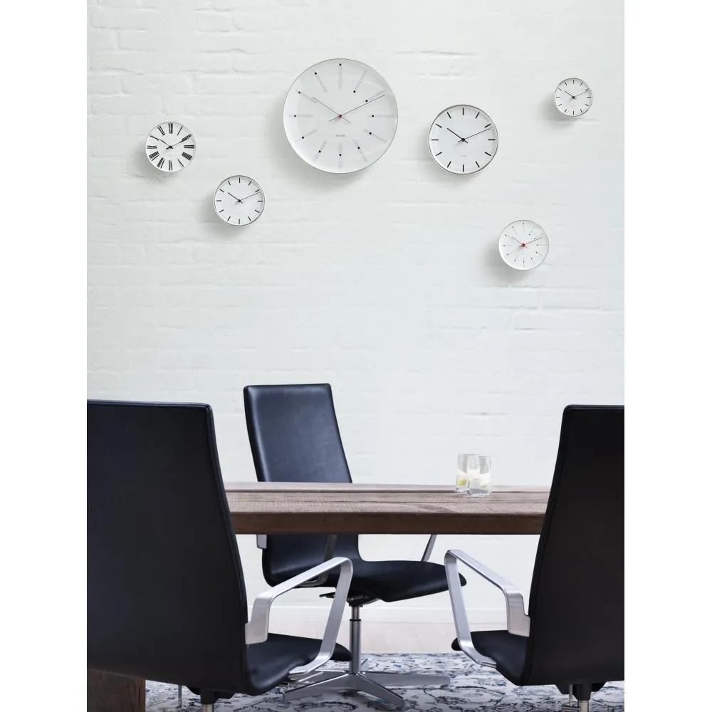 Arne Jacobsen Bankers Wall Clock, 21cm