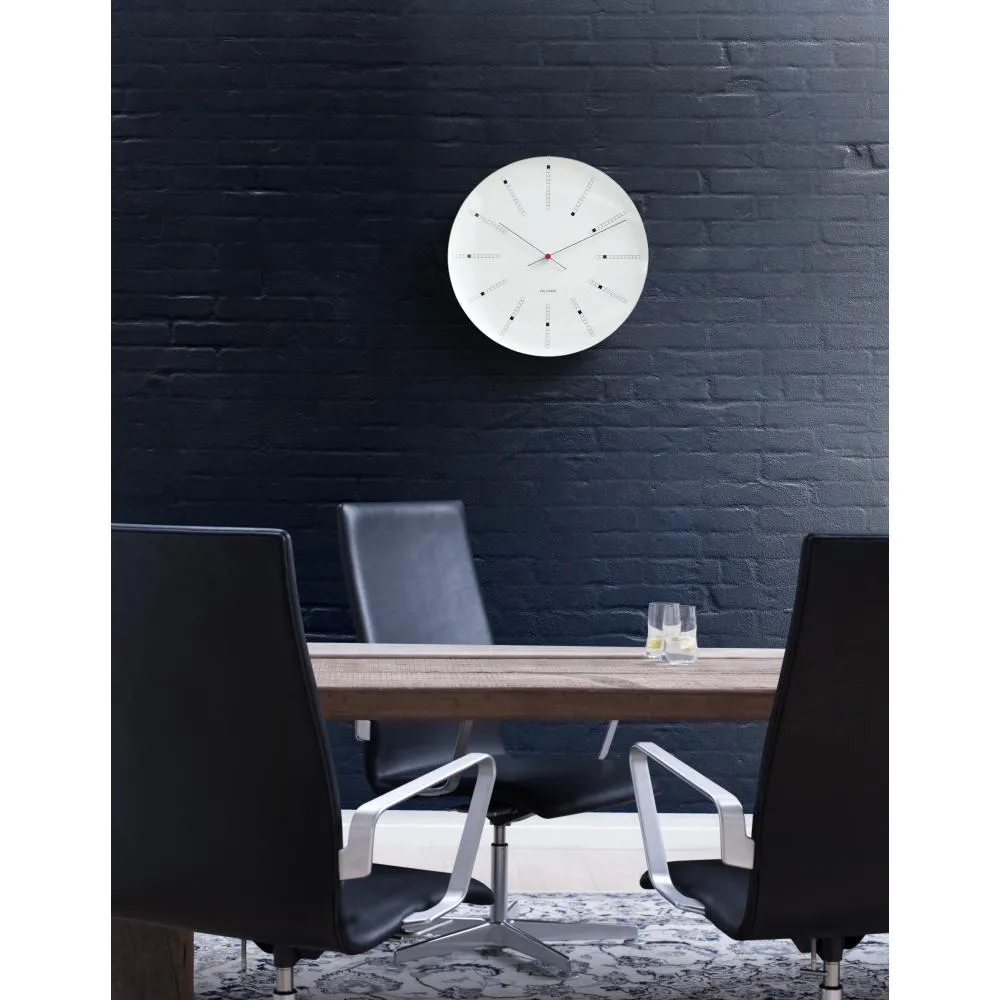 Arne Jacobsen Bankers Wall Clock, 48cm