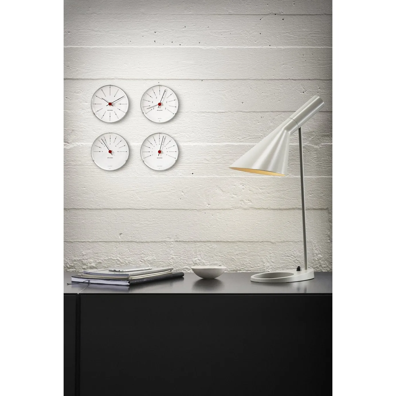 Arne Jacobsen City Hall Wall Clock, 16cm