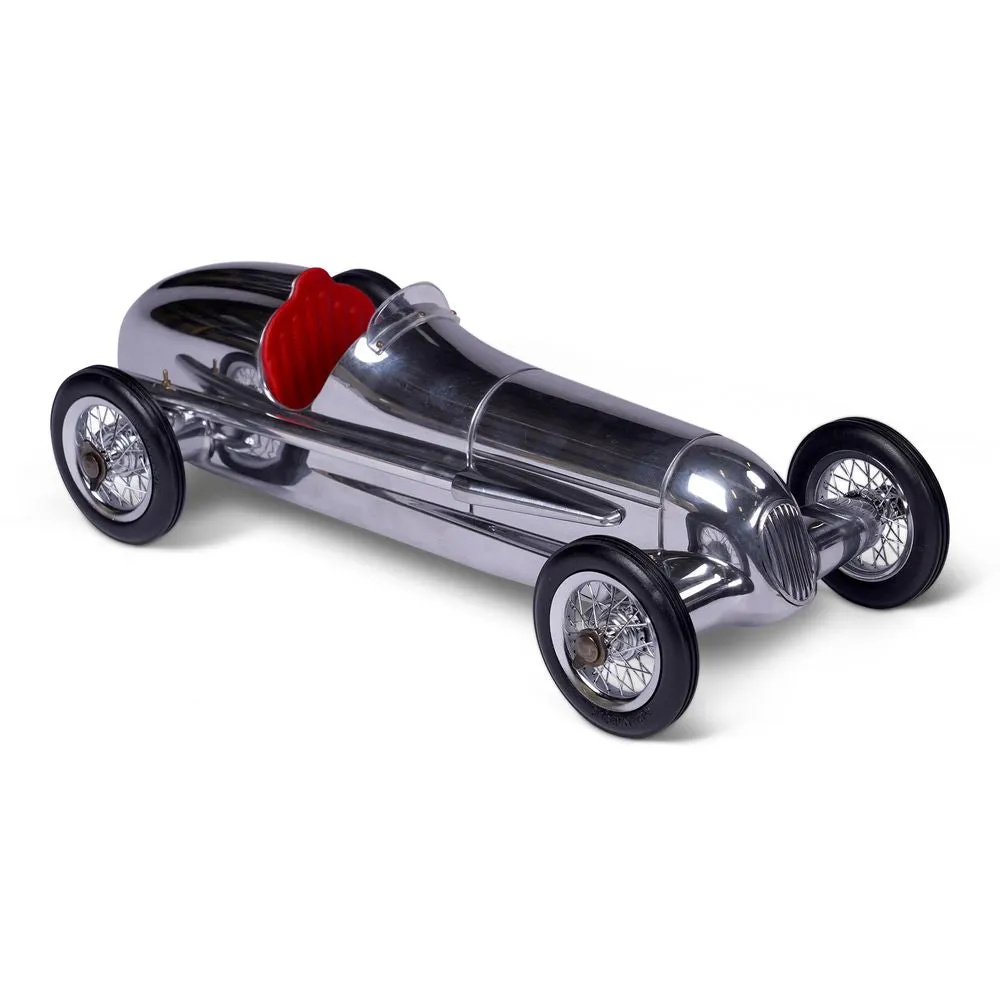 Authentic Models Silver Arrow Racing Car Model, Red Seat
