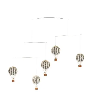 Authentic Models Sky Flight Mobile With Balloons, Black/White