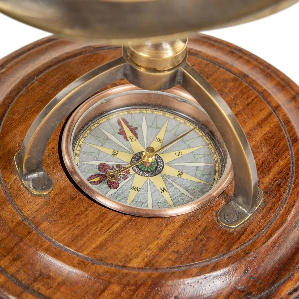 Authentic Models Terrestrial Globe With Compass