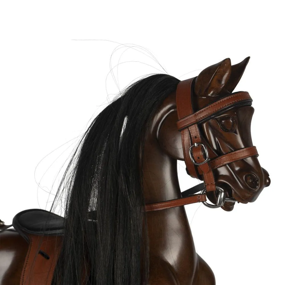 Authentic Models Victorian Rocking Horse Replica, Dark Brown
