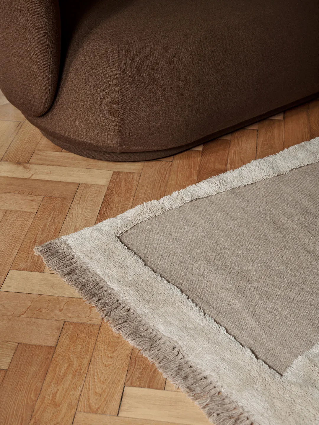 Ferm Living Alley Uldtæppe Natural, Small