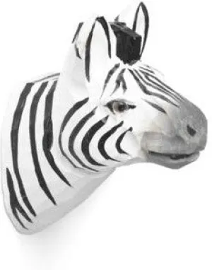 Ferm Living Animal Hand Carved Hook Zebra
