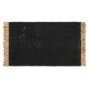 Ferm Living Block Mat 80x50 Cm, Black