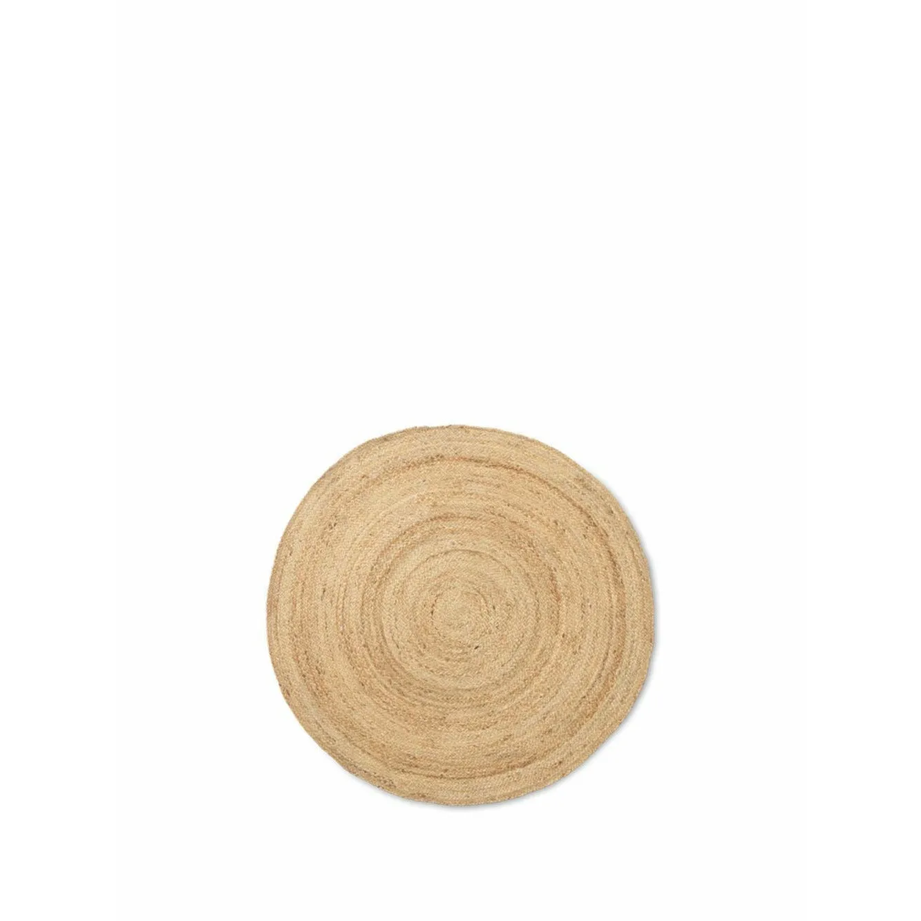 Ferm Living Eternal Round Jute Rug Small, Natural