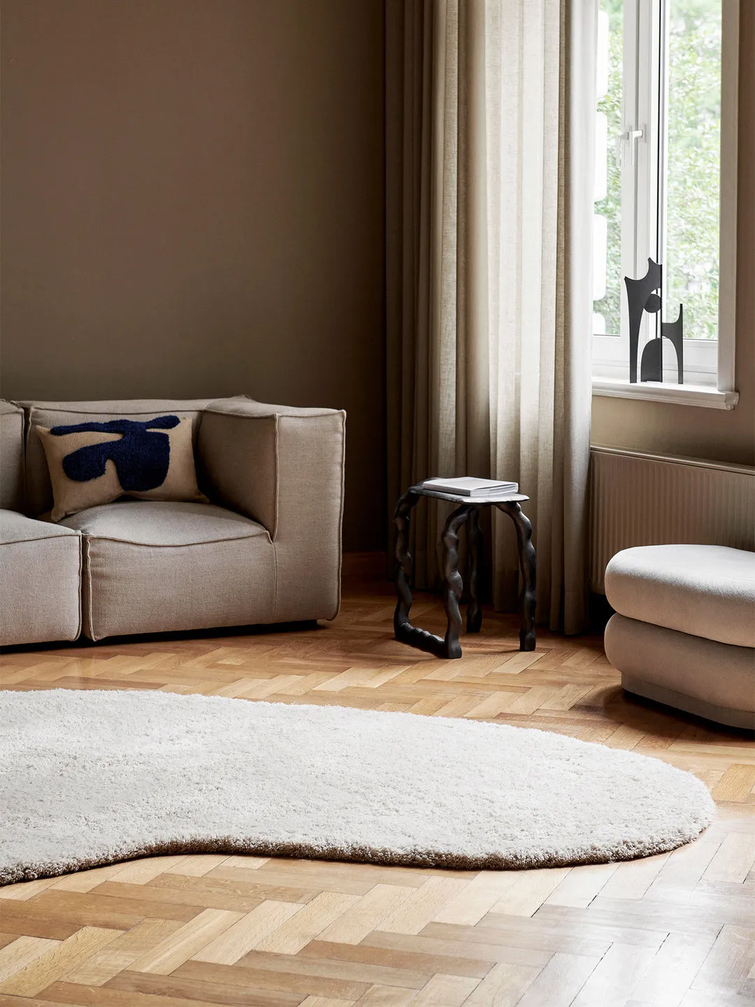Ferm Living Forma Wool Rug, Off White