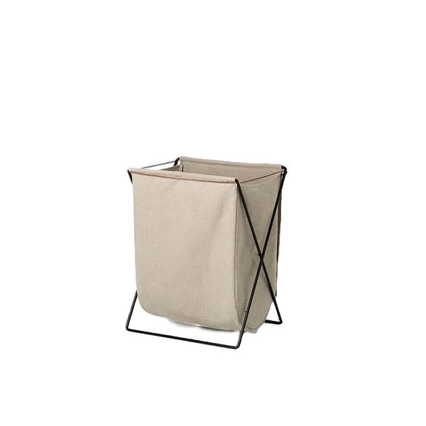 Ferm Living Herman Laundry Basket, Black/Beige