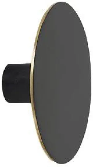 Ferm Living Hook Black Brass, ø7cm