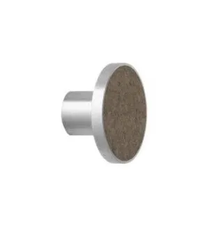 Ferm Living Hook Stainless Steel , Brown Marble ø4 Cm