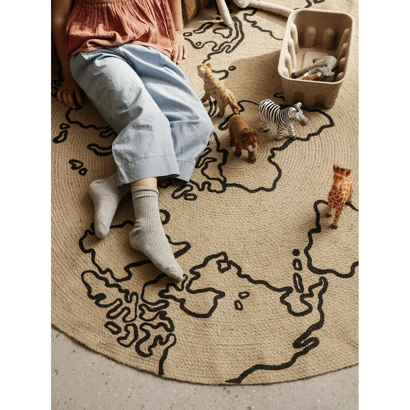 Ferm Living Jute Carpet Large, World