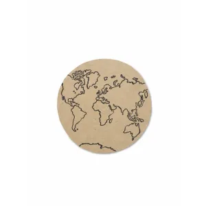 Ferm Living Jute Carpet Small, World