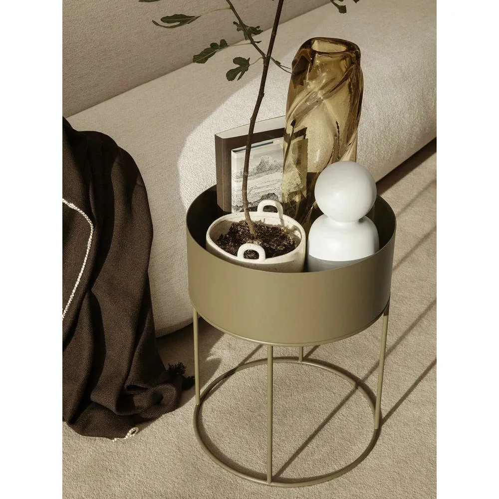 Ferm Living Plant Box Round, Olive