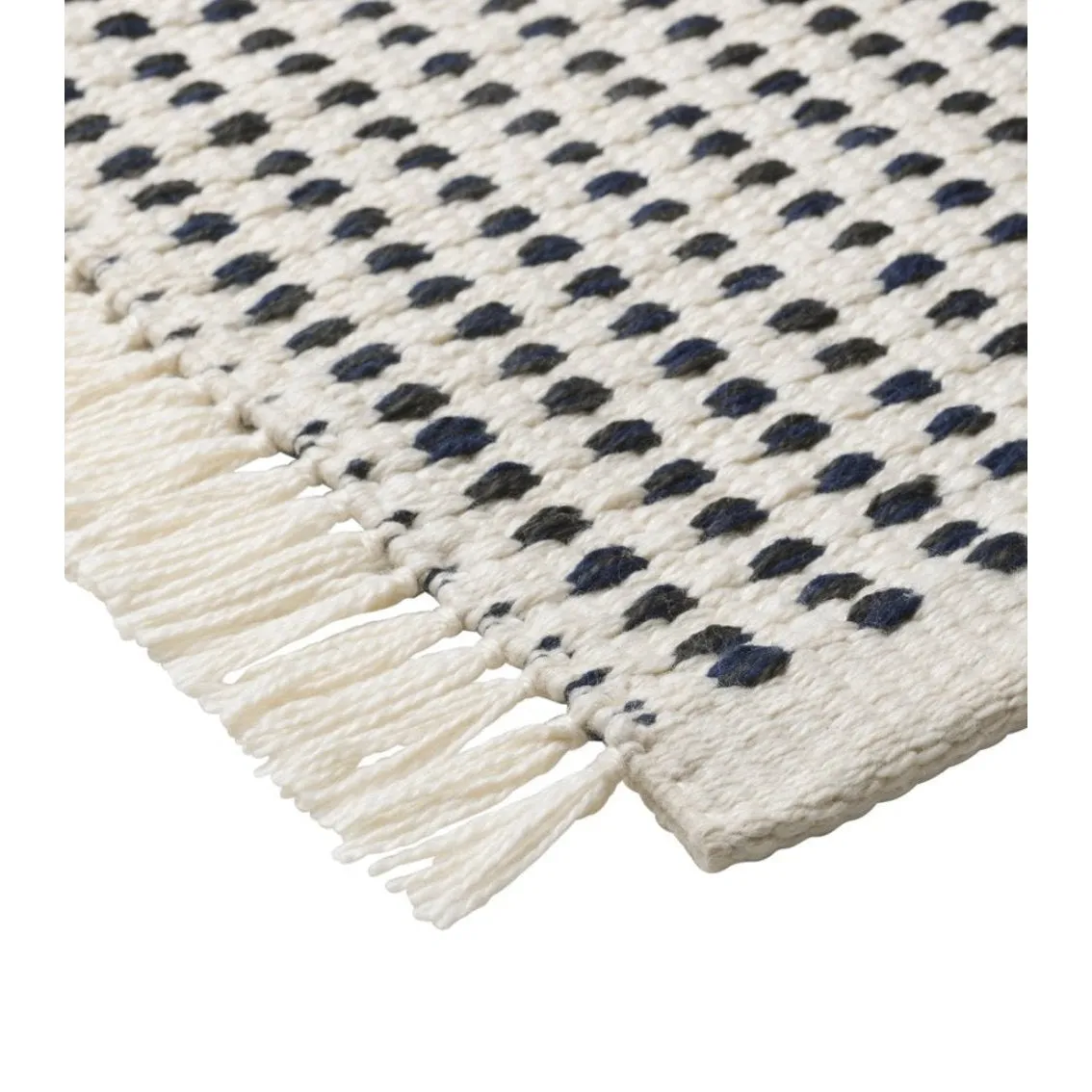 Ferm Living Way Outdoor Mat White Blue, 50x70 Cm