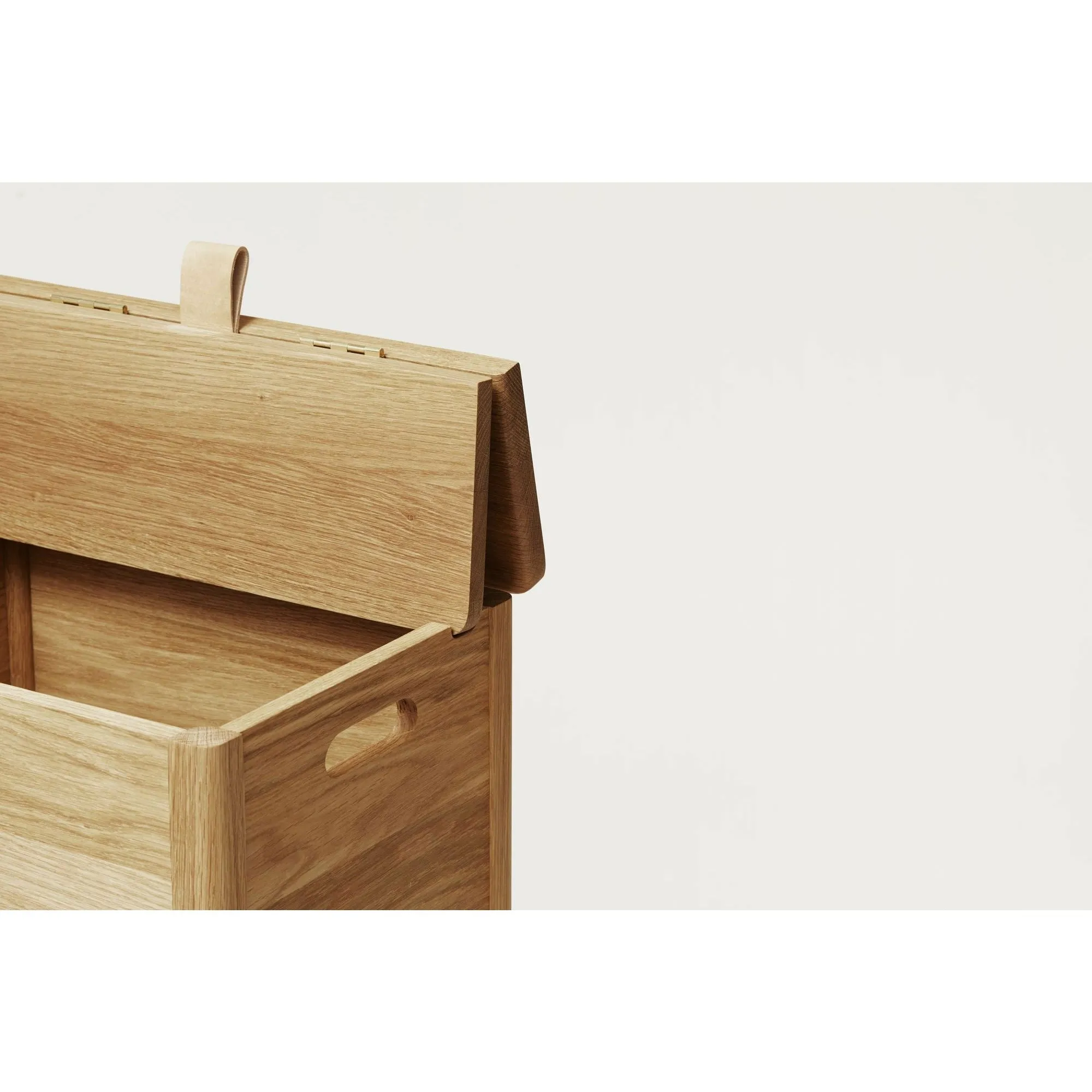 Form & Refine A Line Laundry Box. Oak