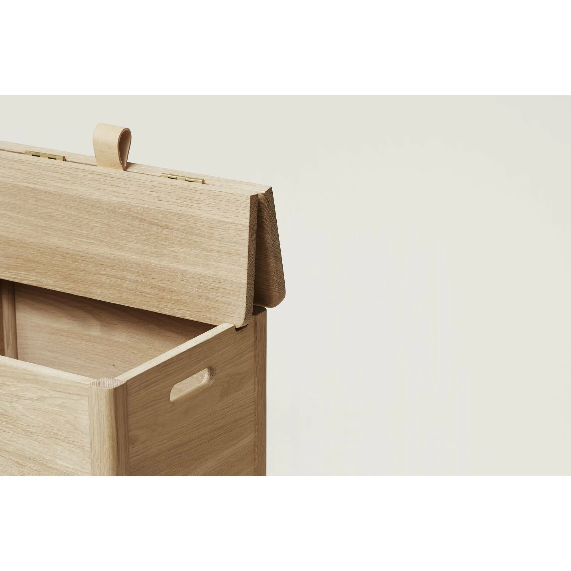 Form & Refine A Line Laundry Box. White Oak