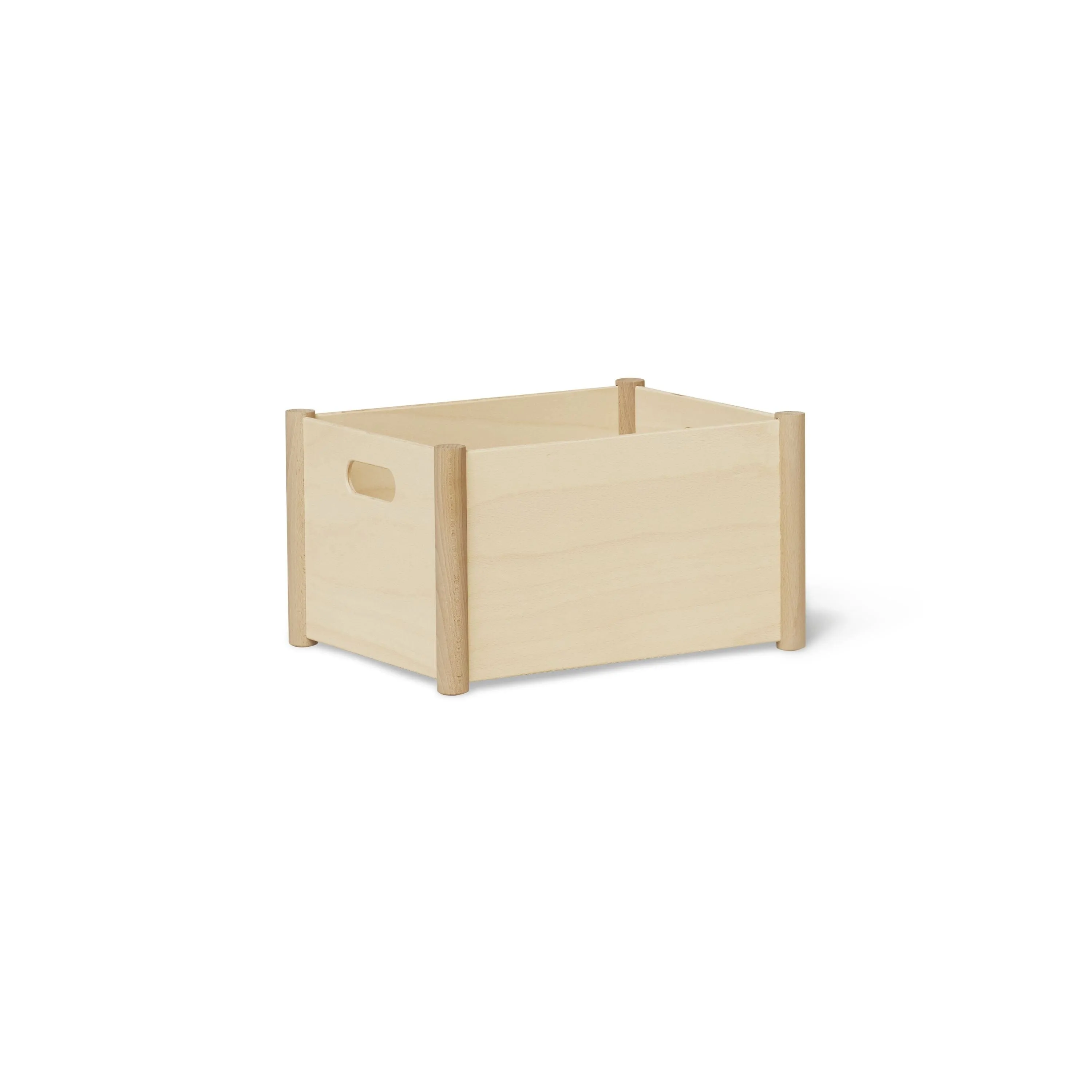 Form & Refine Pillar Storage Box Medium, Beech