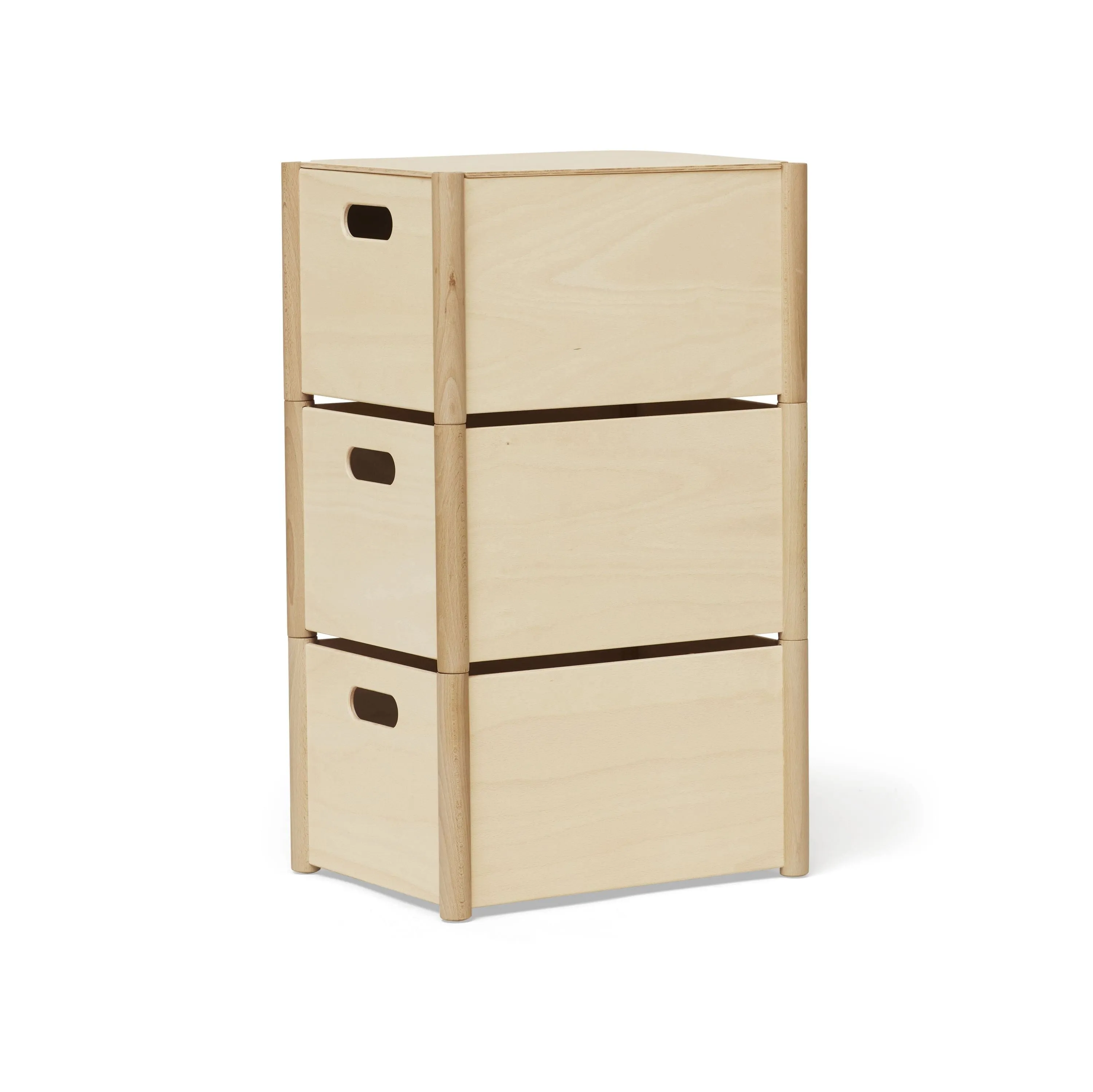 Form & Refine Pillar Storage Box Medium, Beech