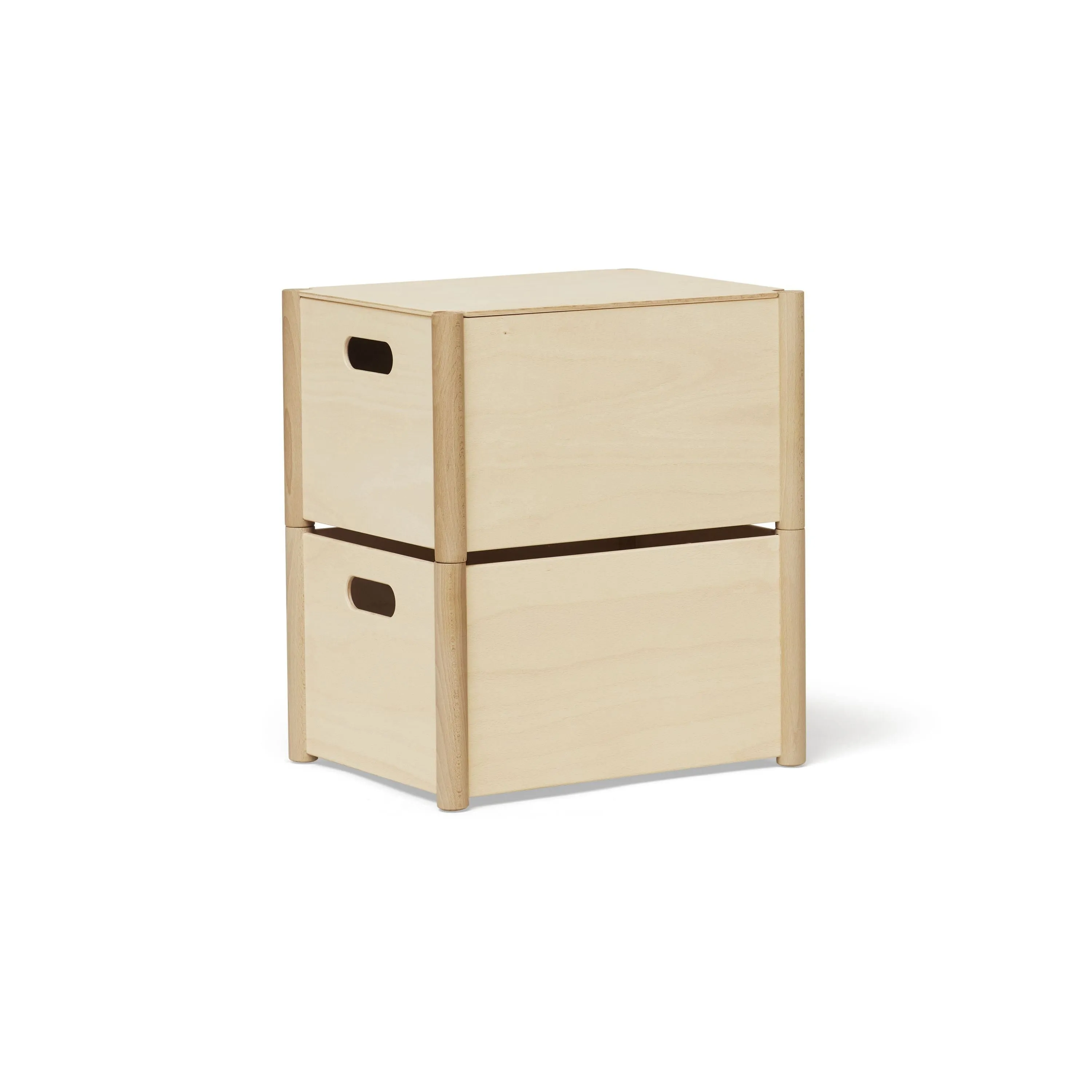 Form & Refine Pillar Storage Box Medium, Beech