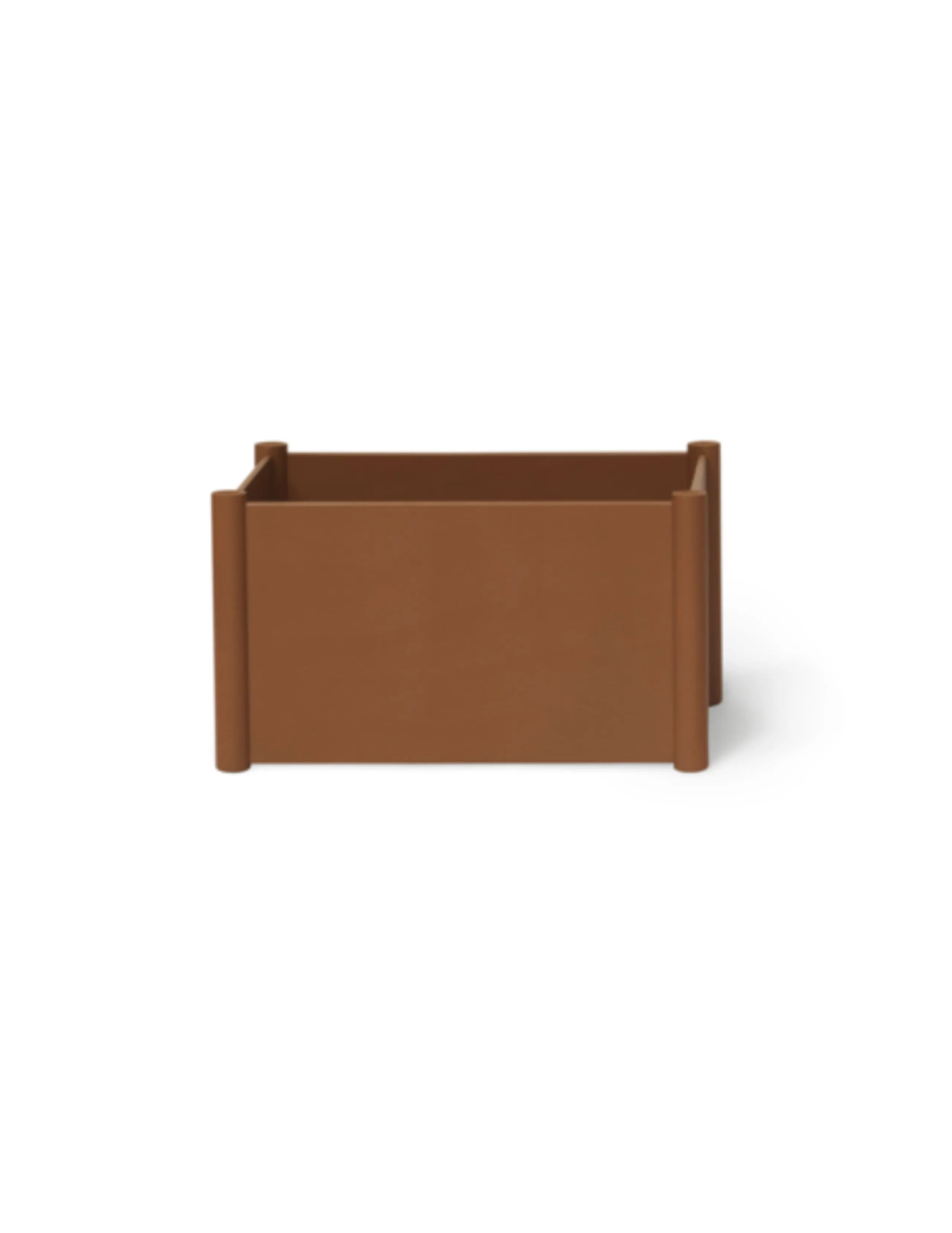 Form & Refine Pillar Storage Box Medium. Clay Brown