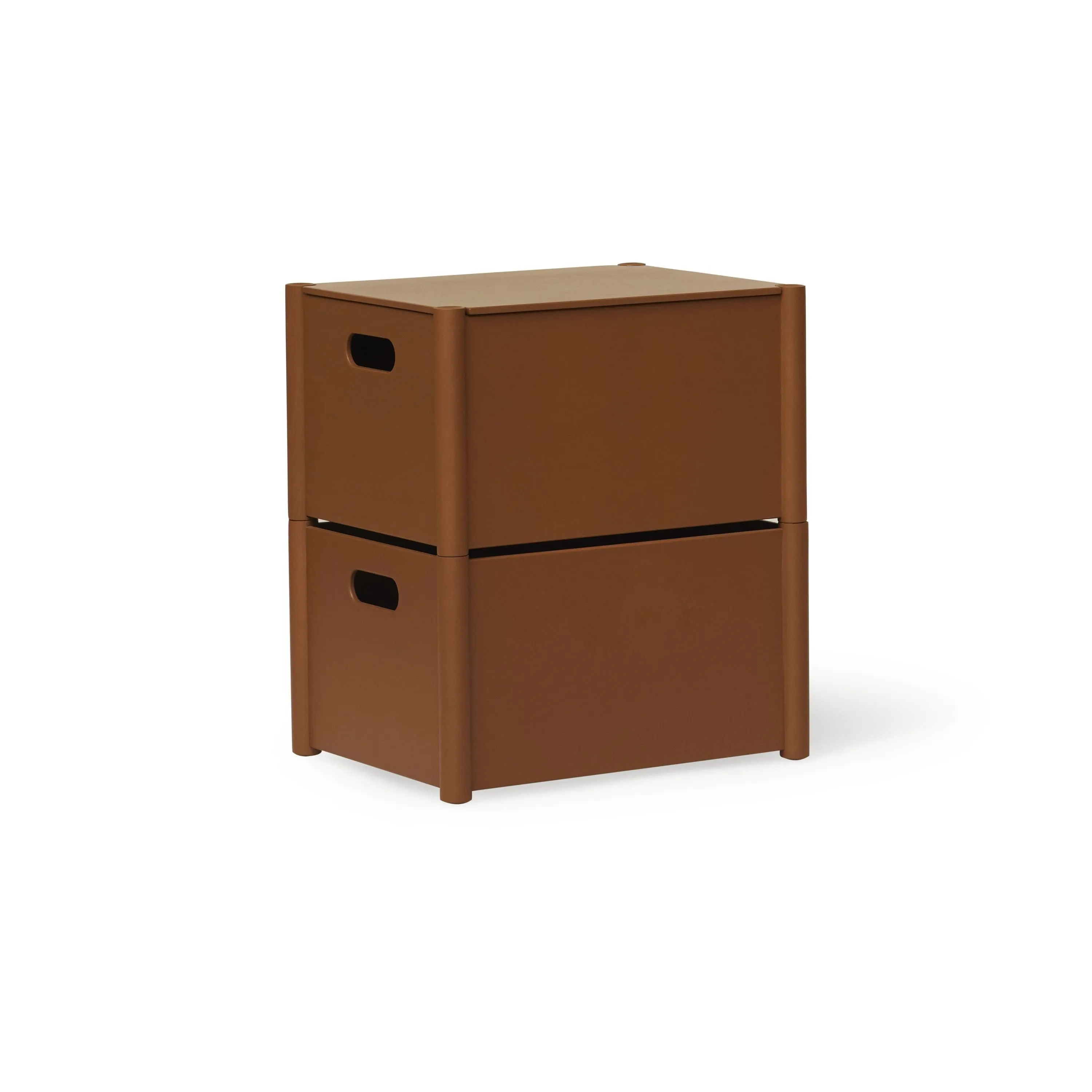 Form & Refine Pillar Storage Box Medium, Warm Grey