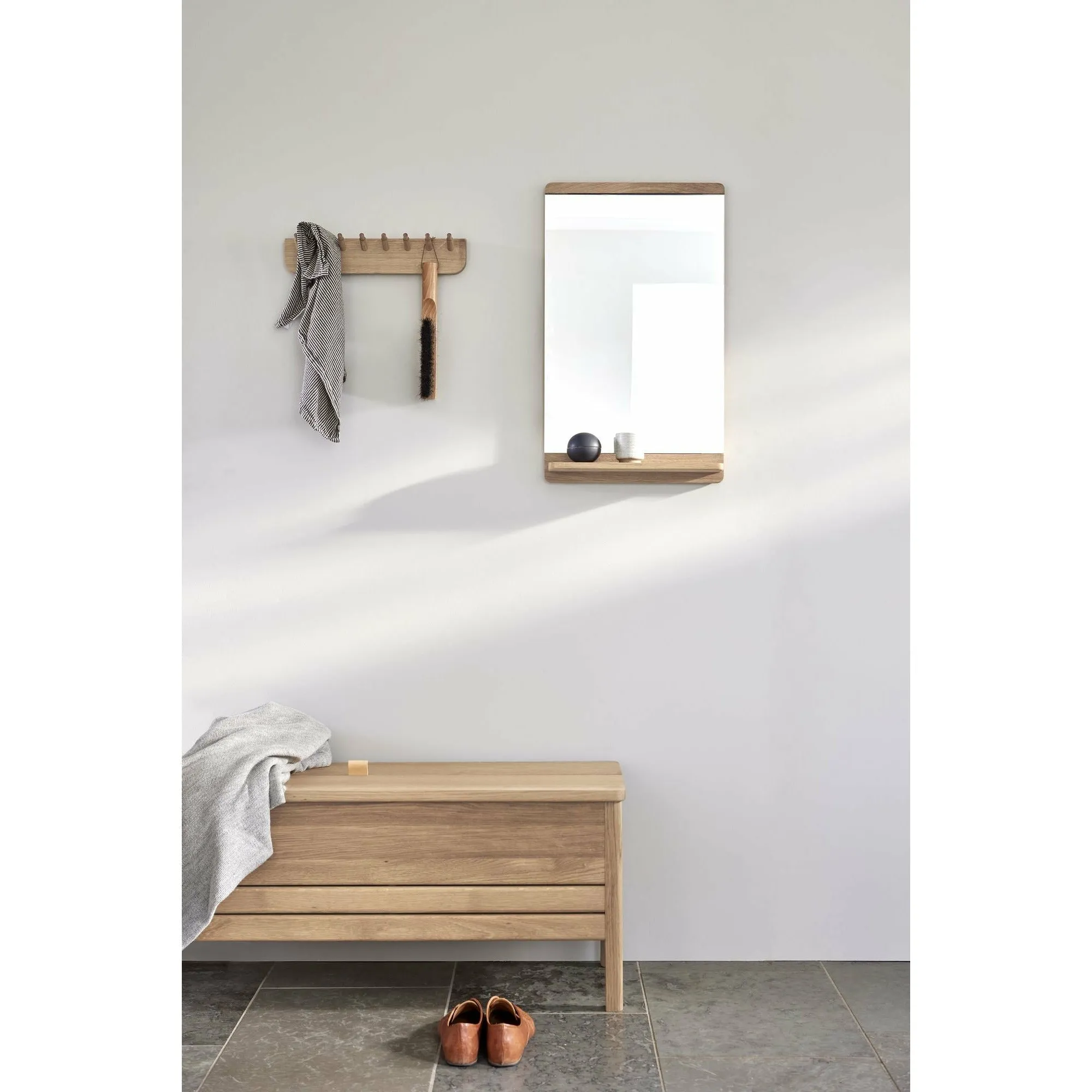 Form & Refine Rim Wall Mirror. White Oak