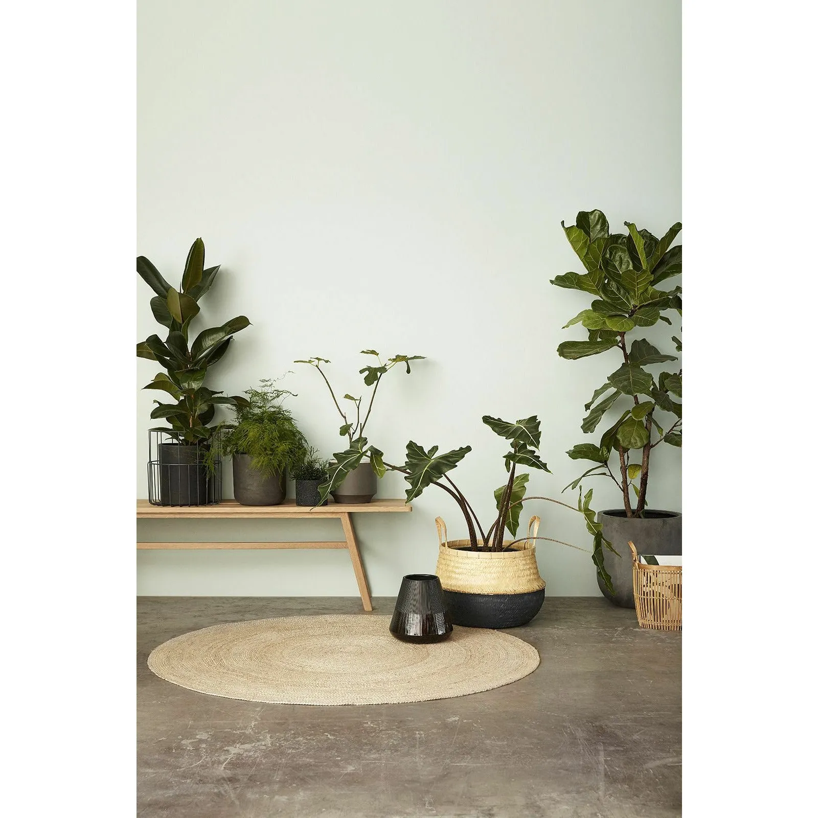Hübsch Sage Rug Round Jute Natural