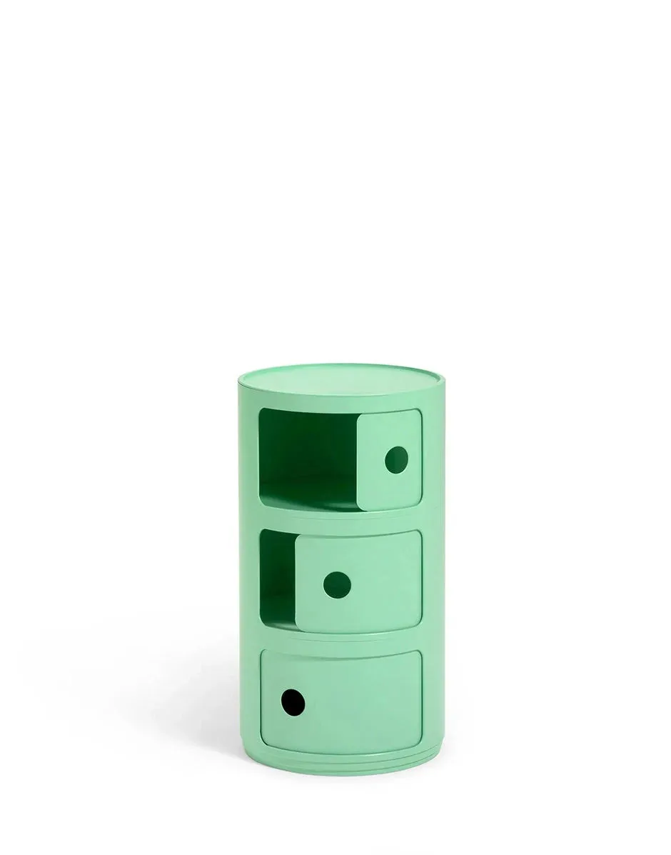 Kartell Componibili Bio Container 3 Elements, Green