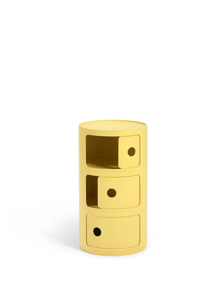 Kartell Componibili Bio Container 3 Elements, Yellow