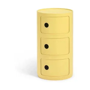 Kartell Componibili Bio Container 3 Elements, Yellow