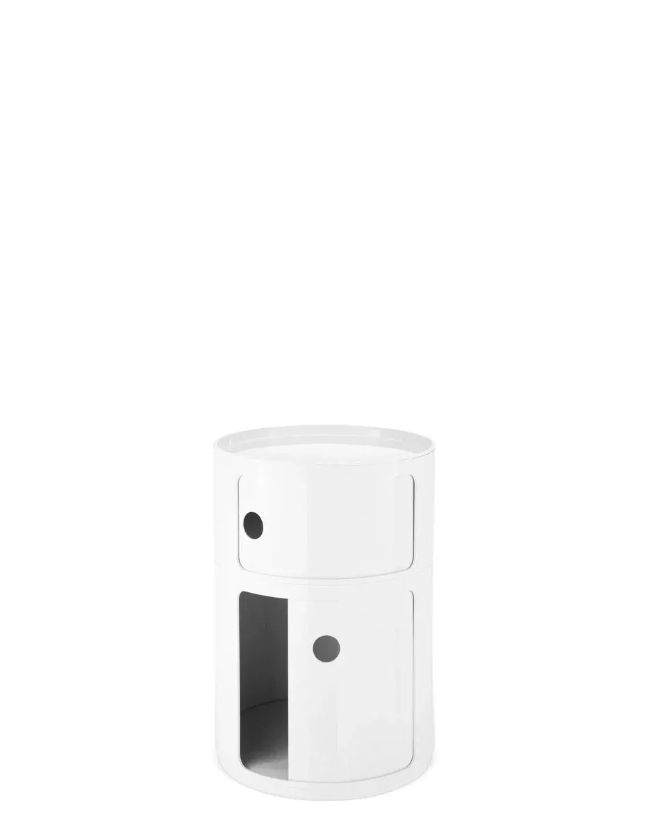 Kartell Componibili Classic Big Container 2 Elements Small, White