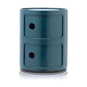 Kartell Componibili Classic Container 2 Elements, Blue