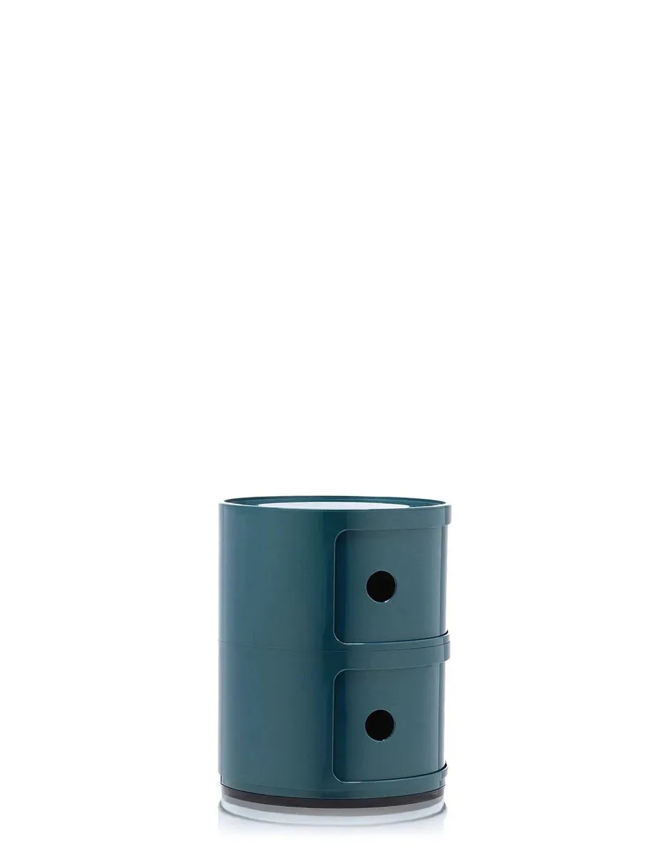 Kartell Componibili Classic Container 2 Elements, Blue