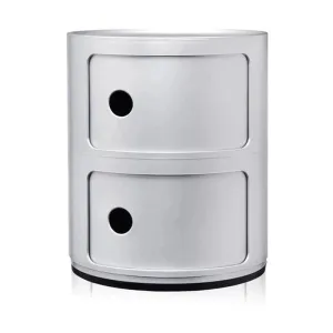 Kartell Componibili Classic Container 2 Elements, Violet