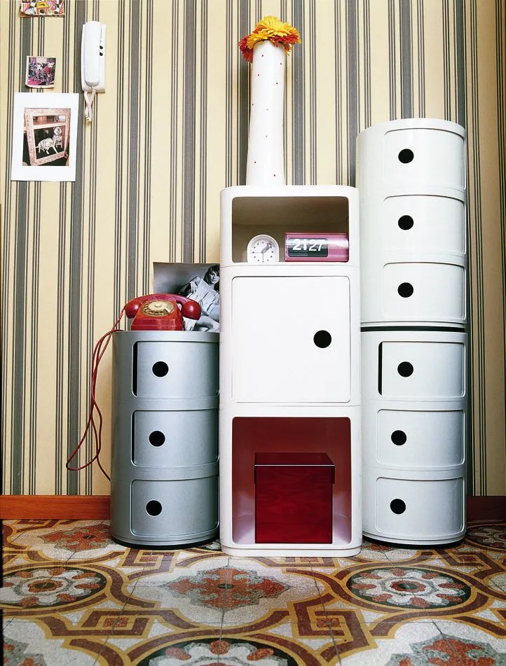 Kartell Componibili Classic Container 2 Elements, White