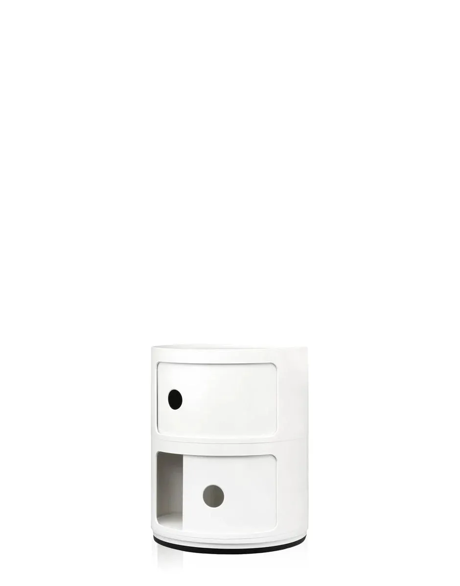 Kartell Componibili Classic Container 2 Elements, White