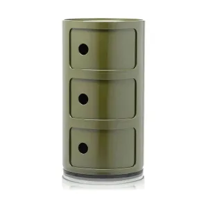 Kartell Componibili Classic Container 3 Elements, Green