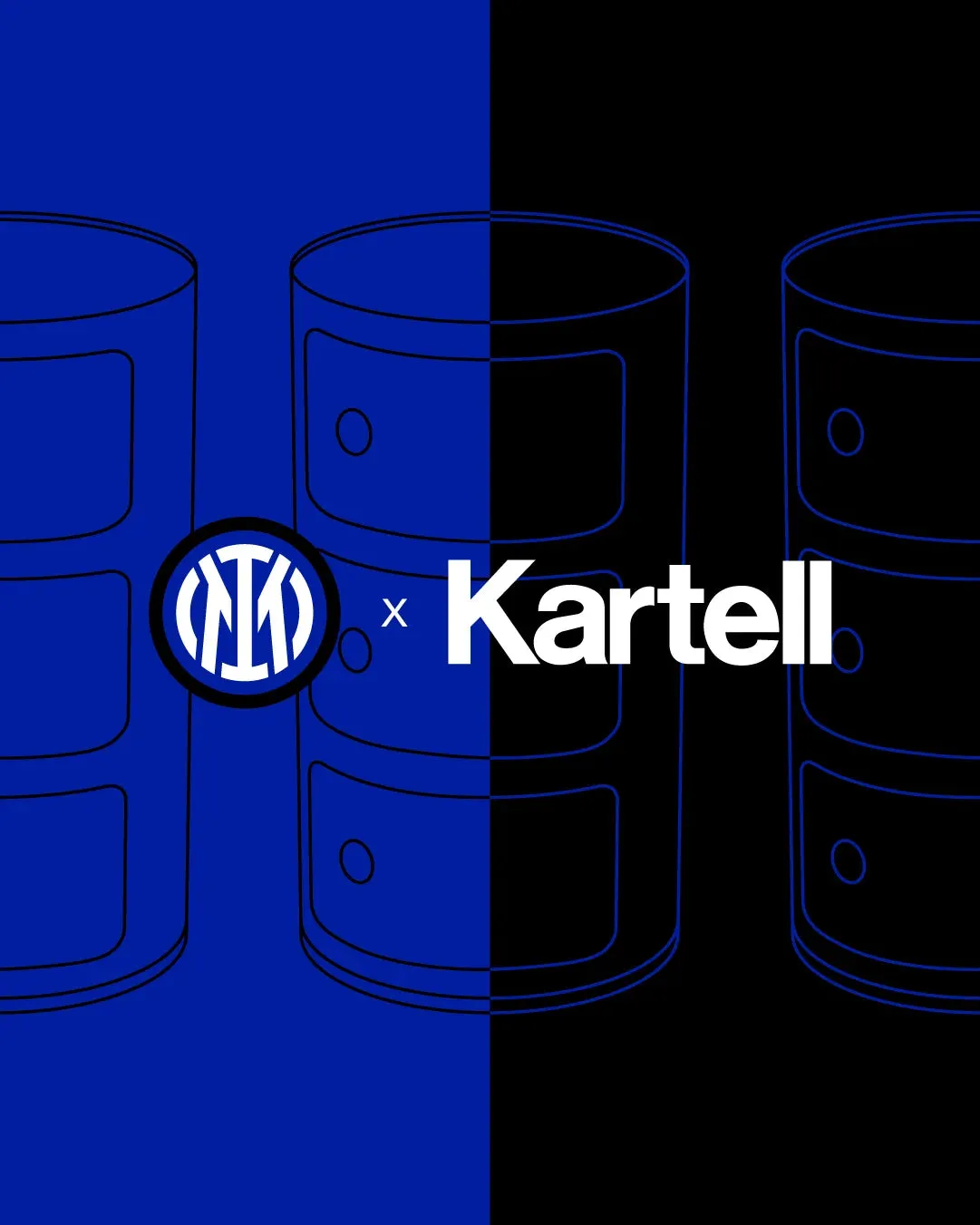 Kartell Componibili Classic Container 3 Elements, Violet