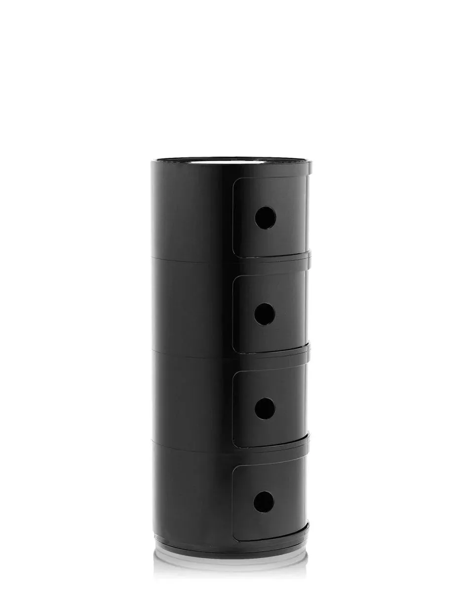 Kartell Componibili Classic Container 4 Elements, Black