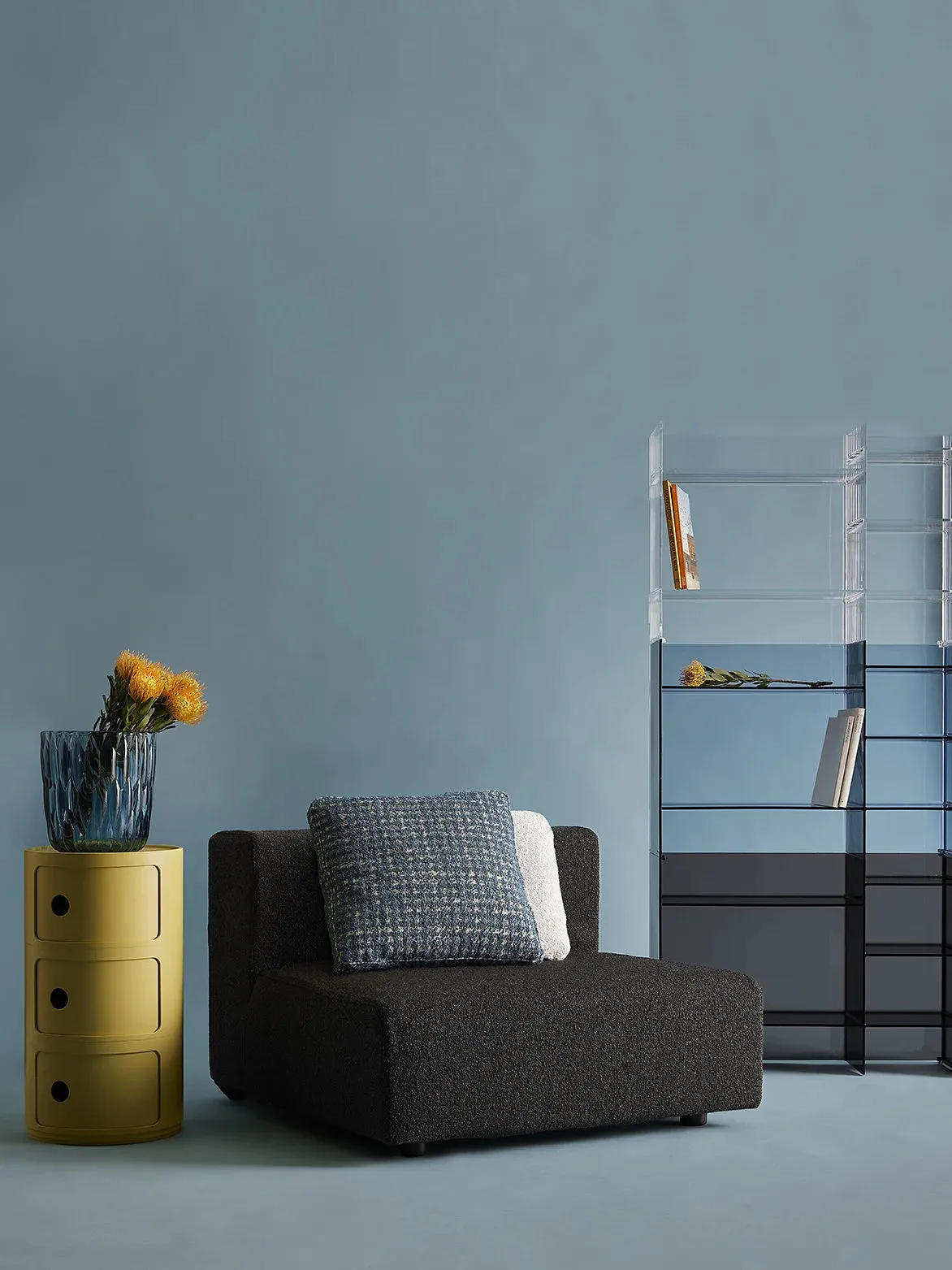 Kartell Componibili Recycled Container 3 Elements, White