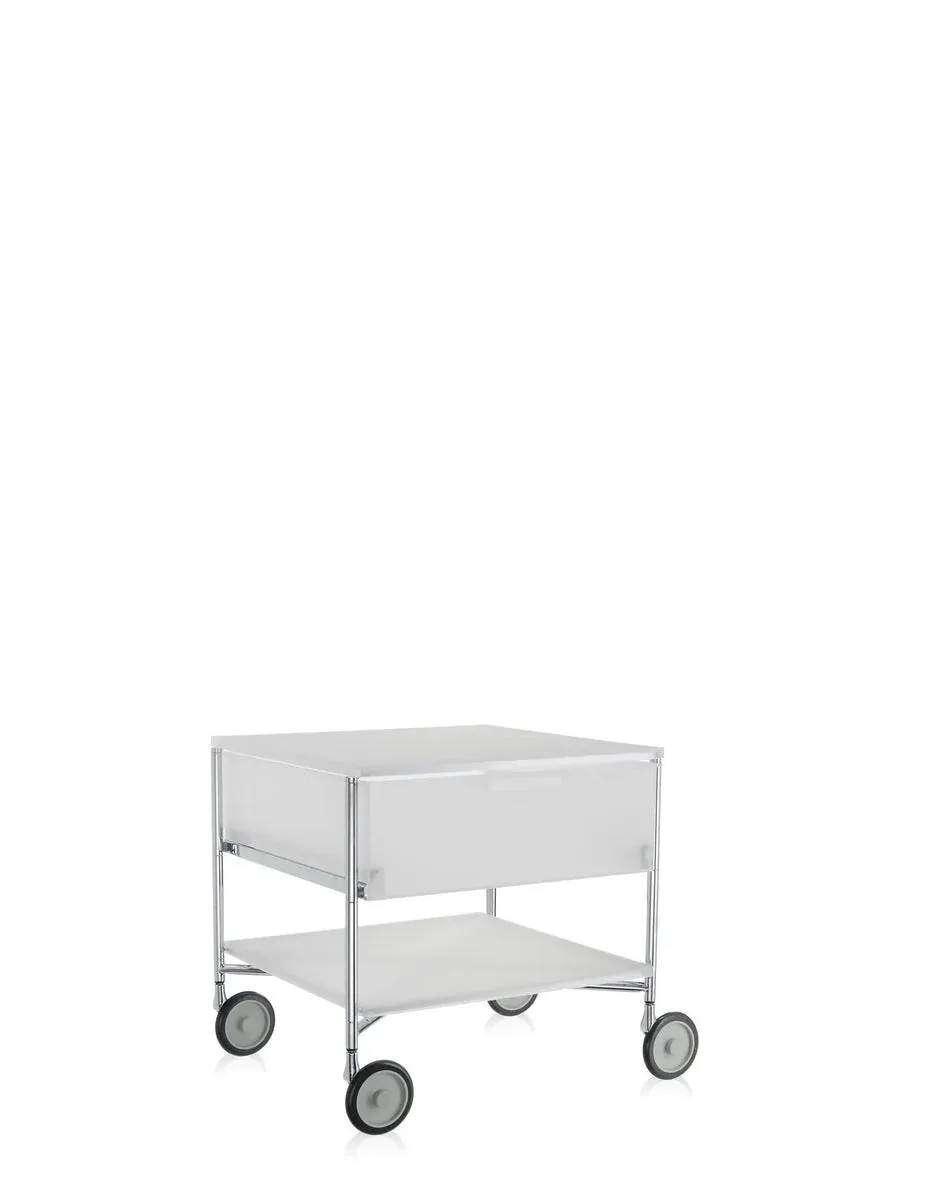 Kartell Mobil 1 Drawer With Wheels, Ice