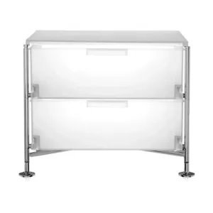 Kartell Mobil 2 Drawer With Feet, Ice