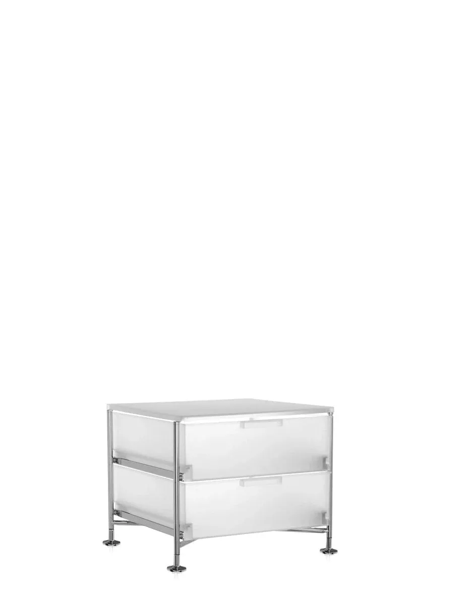 Kartell Mobil 2 Drawer With Feet, Ice