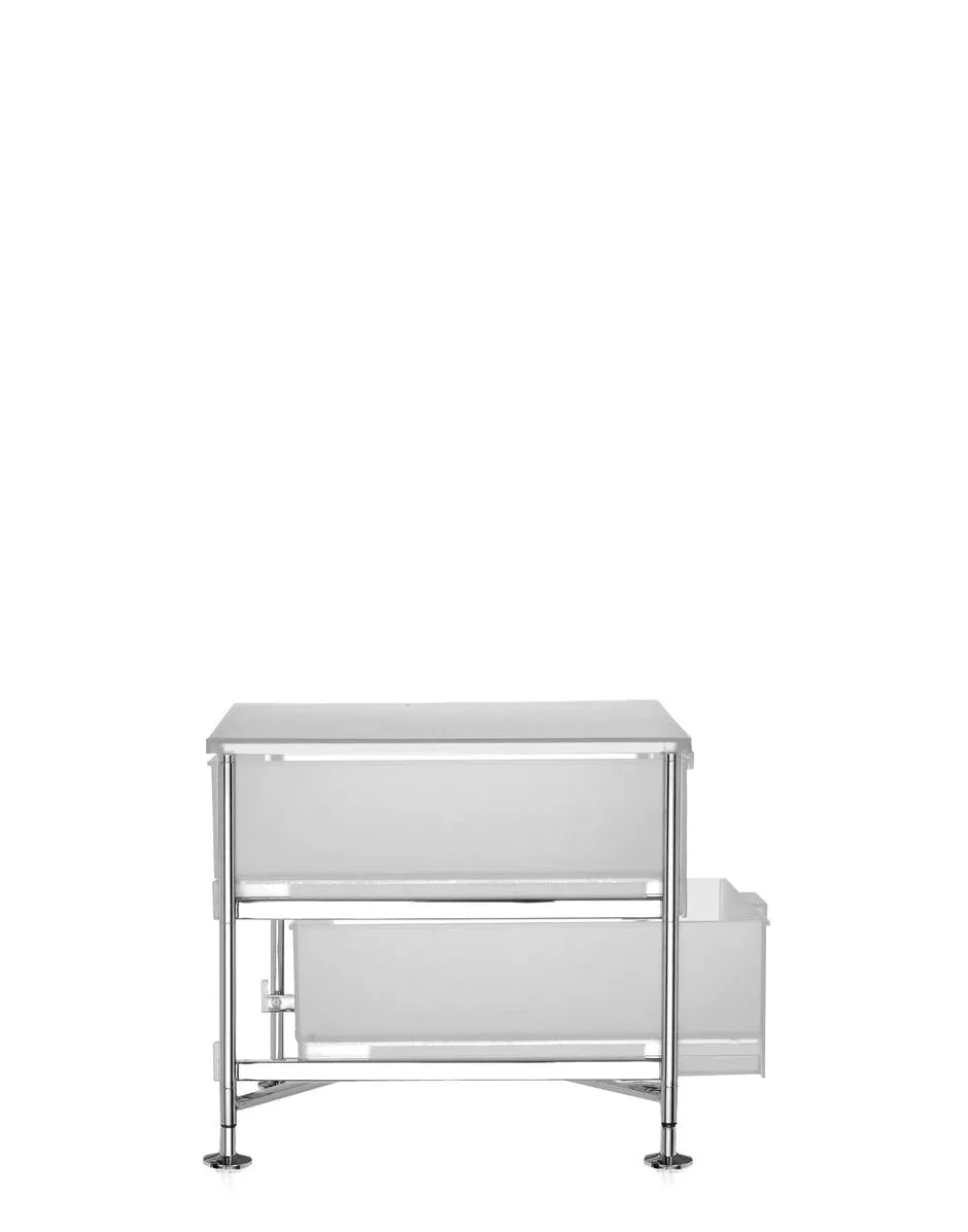 Kartell Mobil 2 Drawer With Feet, Ice