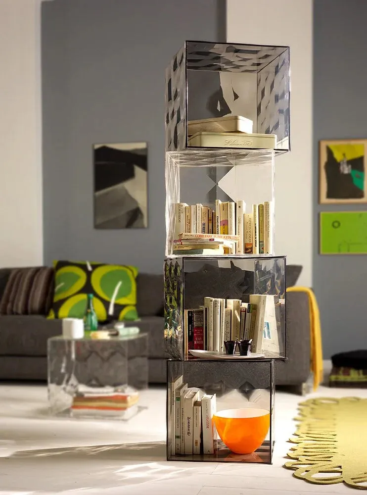 Kartell Optic Container With Door, Crystal