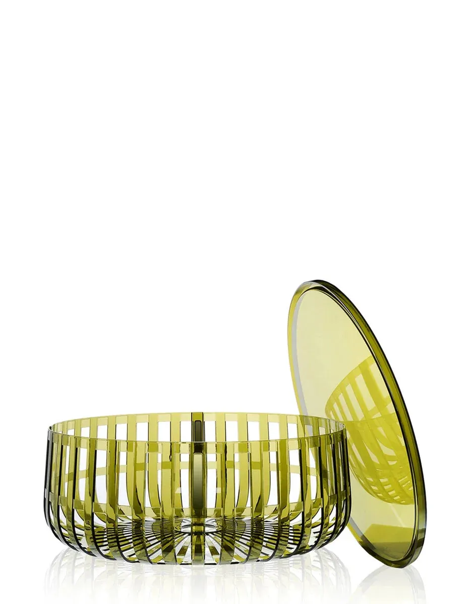 Kartell Panier Basket Container, Dark Green