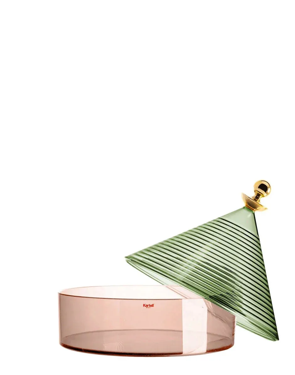 Kartell Trullo Centerpiece, Green/Pink